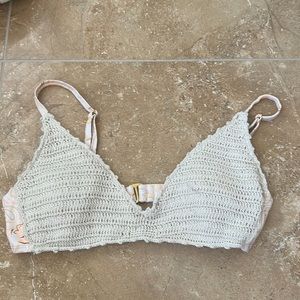 Beachy crochet bikini top